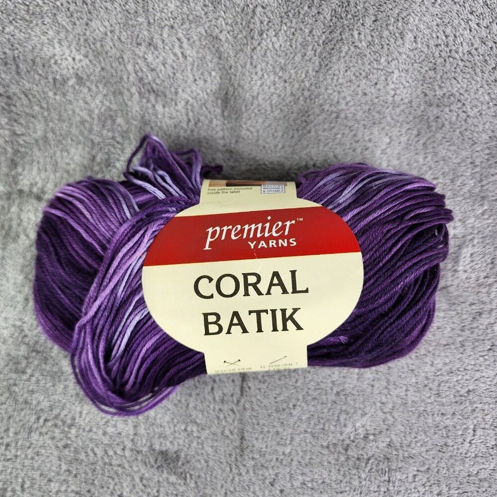 Premier Yarns Microfiber Acrylic 3.5 oz 284 Yards Grape Punch